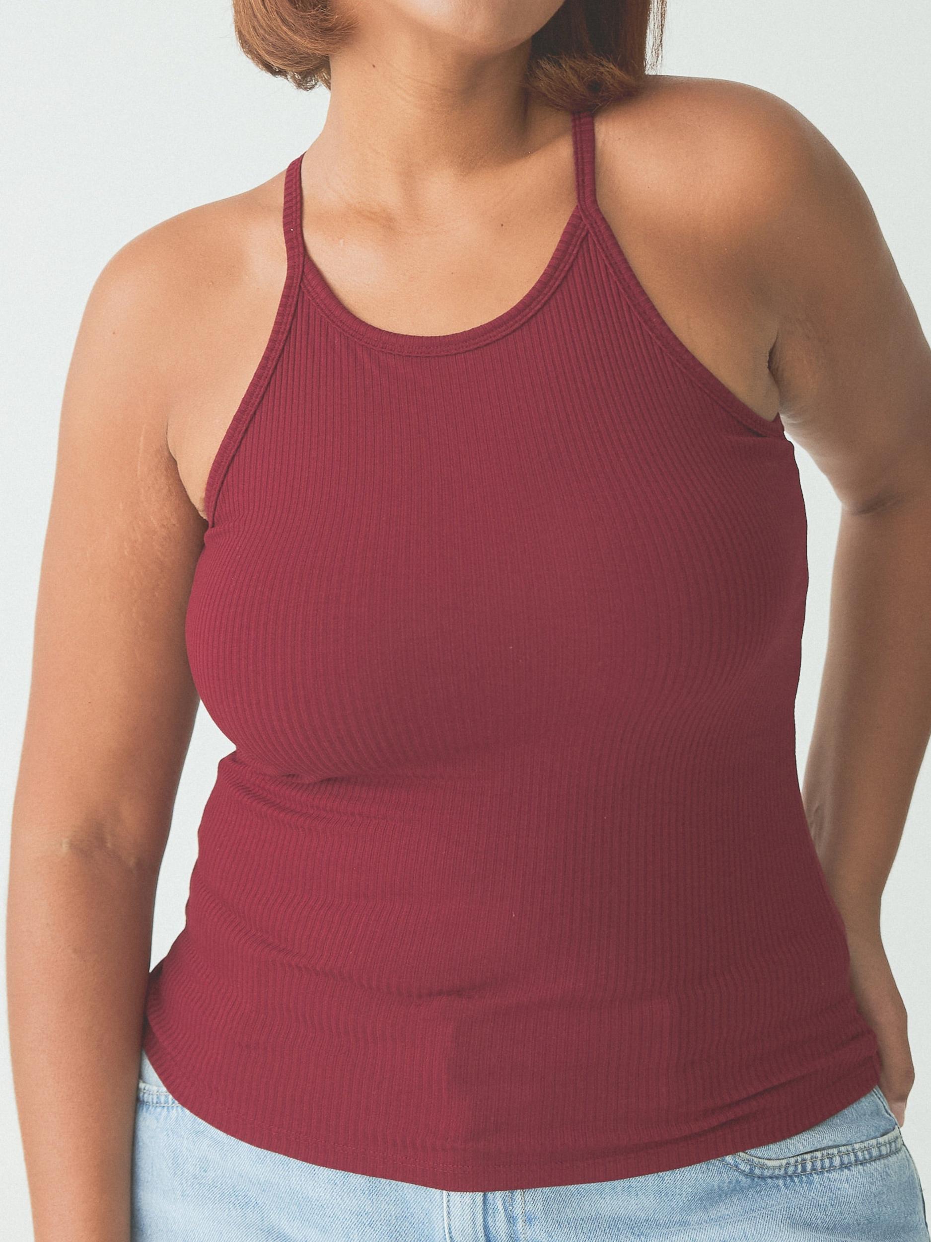 Ribbed High Neck Brami Product Image