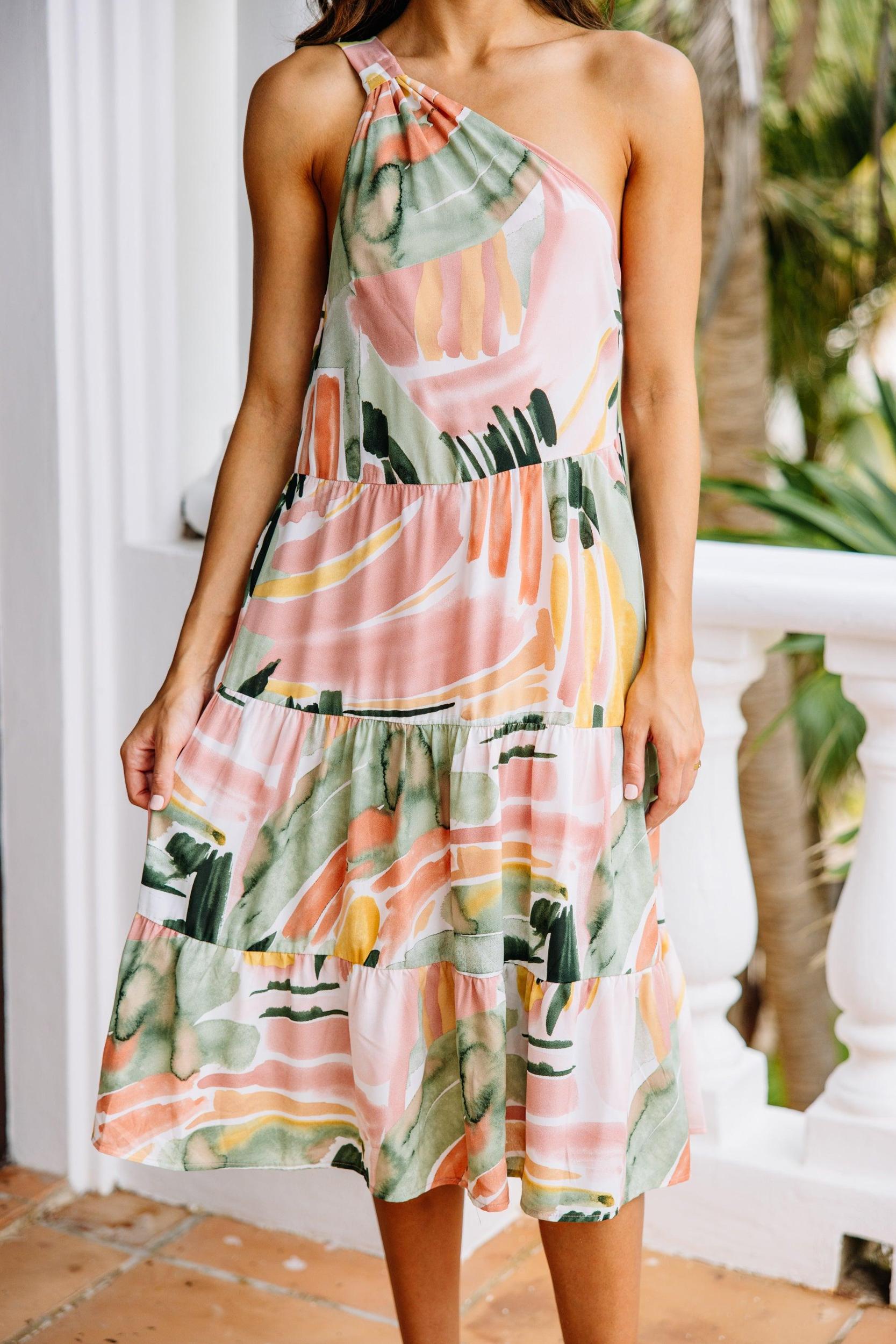 Love Follows Sage Green Midi Dress Female Product Image