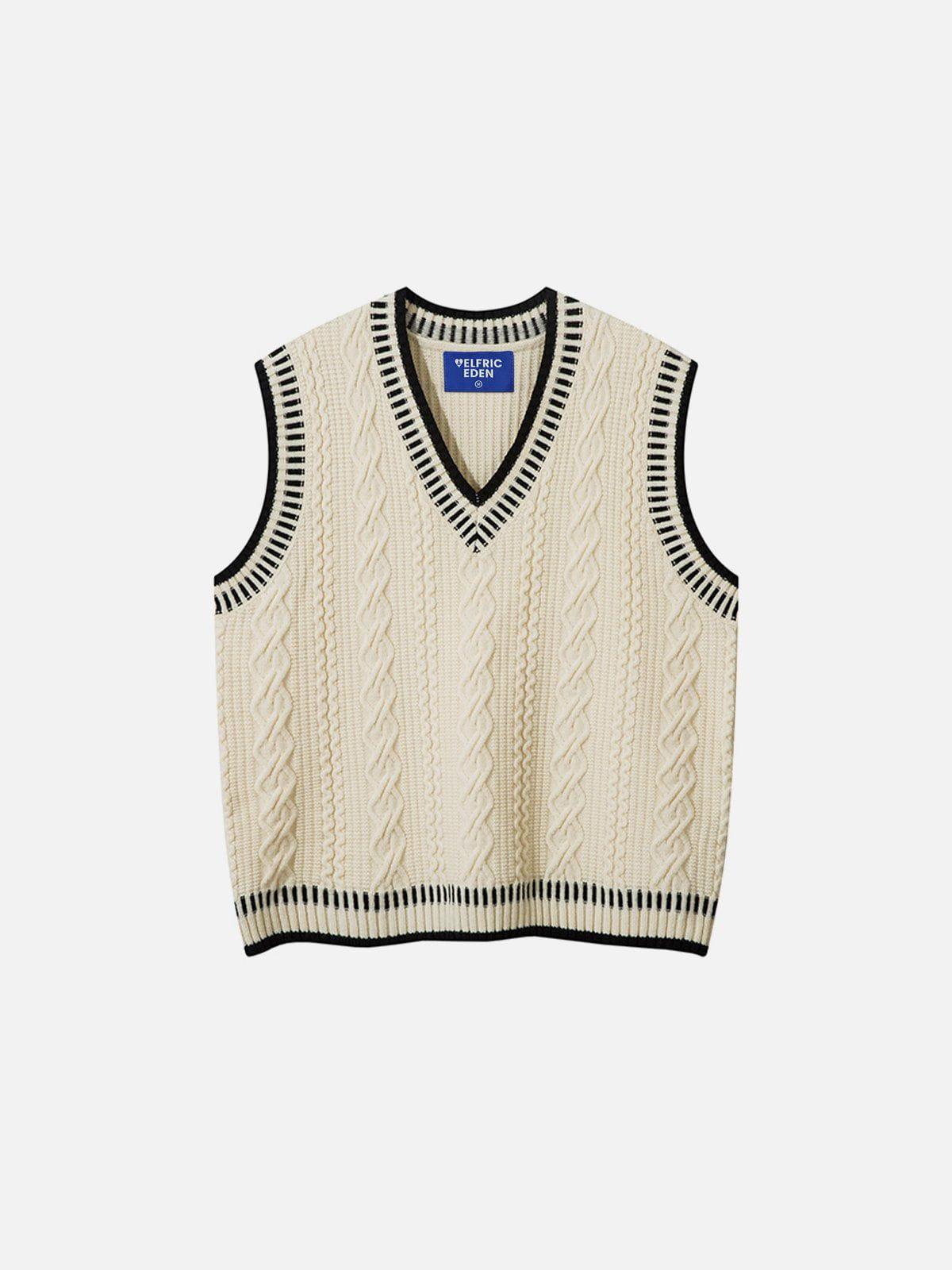 Aelfric Eden Cable-Knit Sweater Vest Product Image