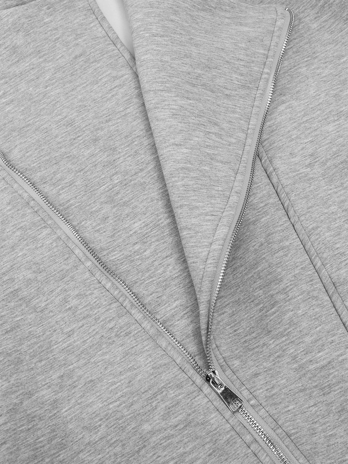 Aelfric Eden Irregular Patchwork Zip Up Hoodie Product Image