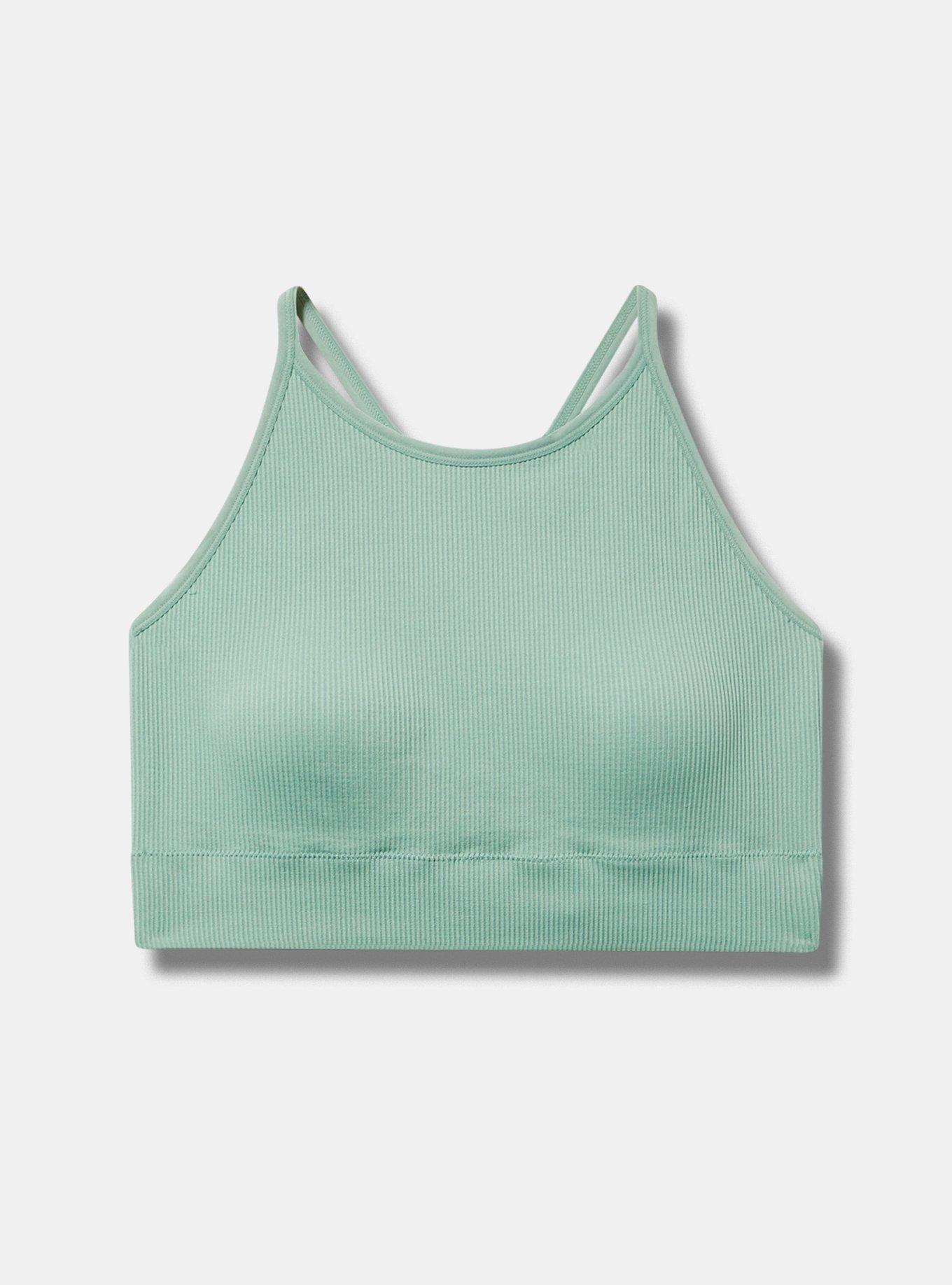 Seamless Rib High-Neck Bralette Product Image