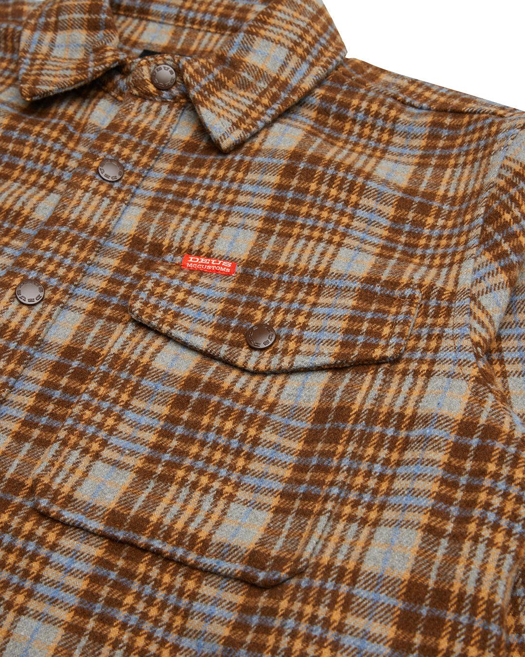 Kalyn Check Shirt - Brown Check Product Image