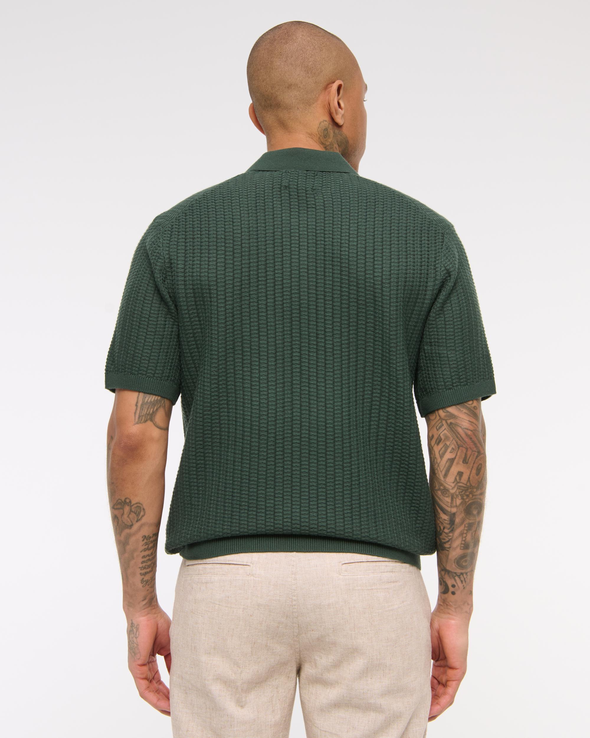 Classic Stitch Johnny Collar Sweater Polo Product Image