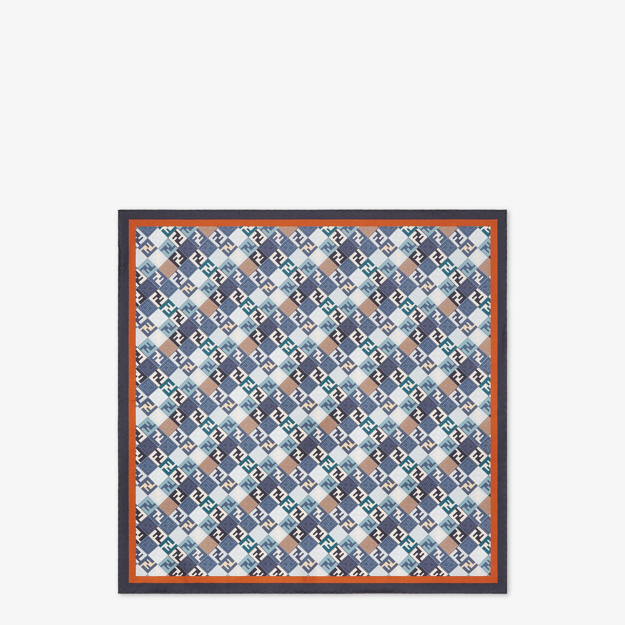 FF FoulardBlue silk foulard Product Image