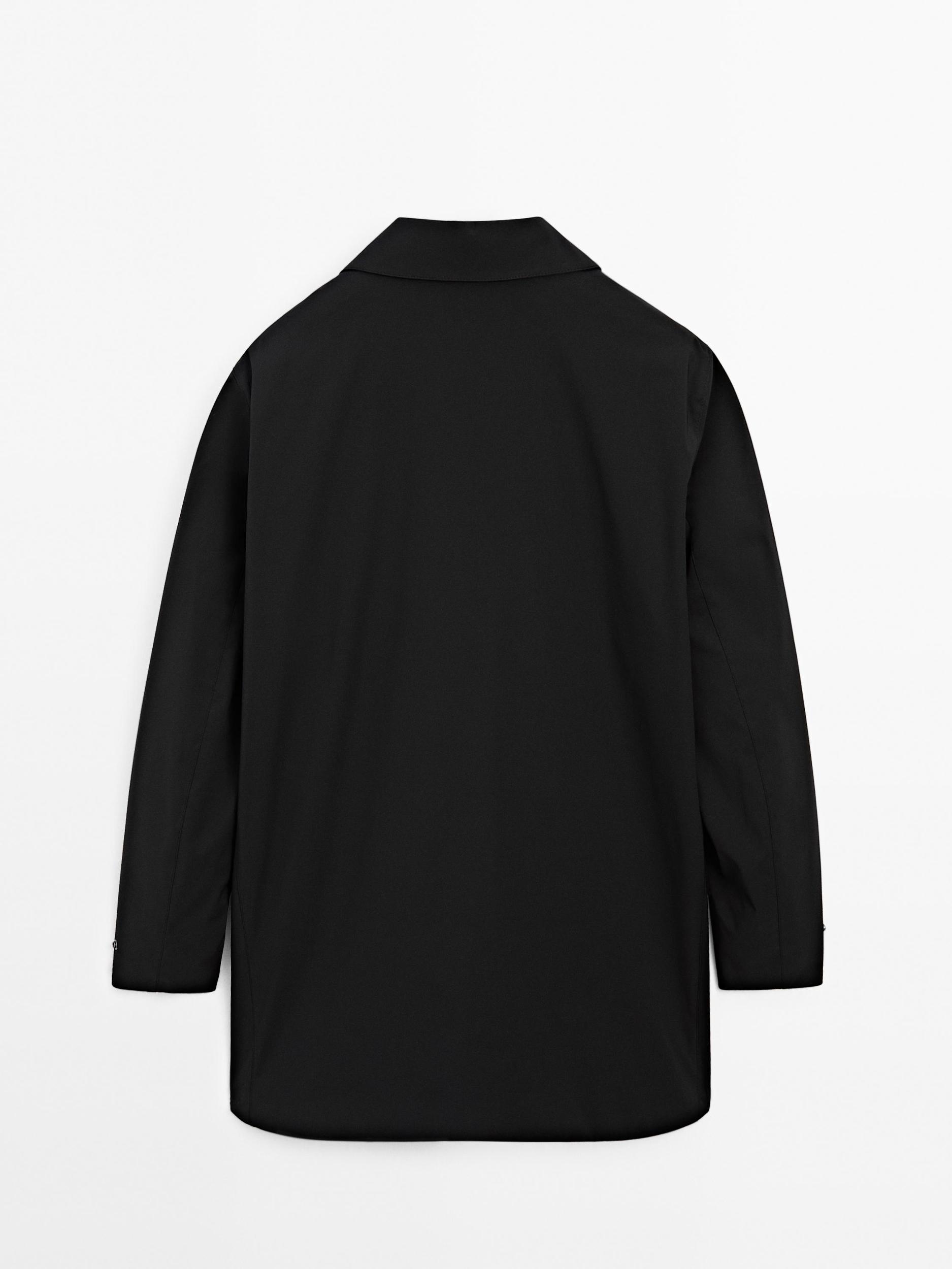 Water-repellent fabric trench coat Product Image