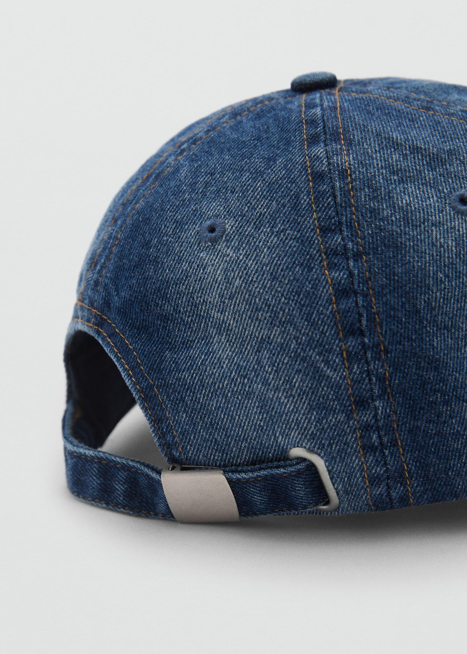 Denim cap with visor - Women | MANGO USA Product Image