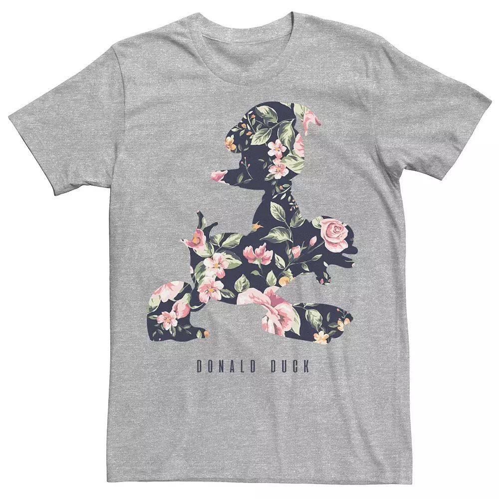 Disney's Donald Duck Floral Fill Silhouette Men's Tee,  Product Image