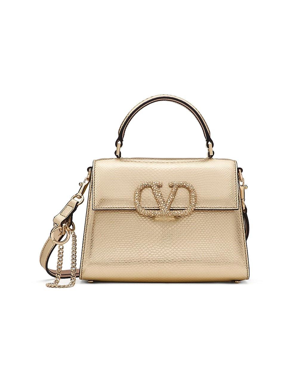 Womens Small VSling Handbag in Metallic Karung Product Image