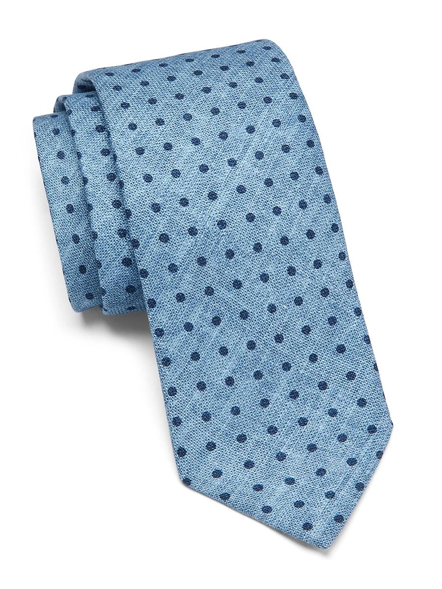 Mens Polka Dot Silk Tie Product Image