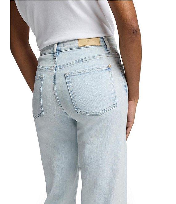 7 For All Mankind Alexa High Rise Raw Hem Cropped Jeans Product Image