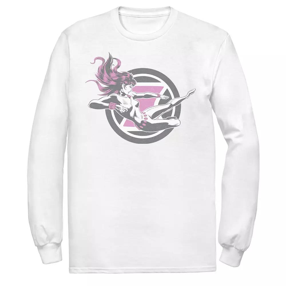 Men's Marvel Black Widow Flying Kick Tee,  Product Image