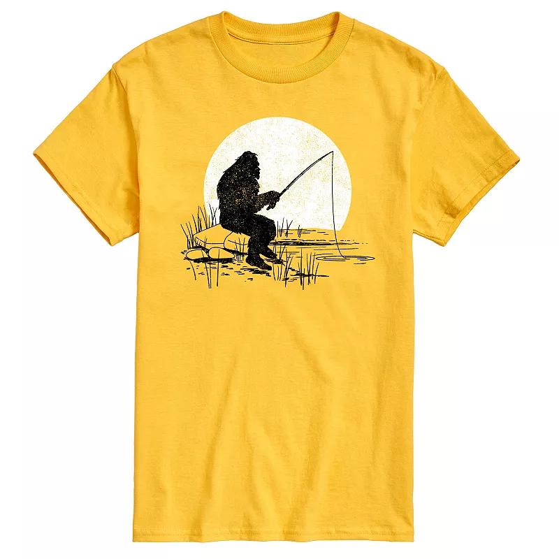 Men's Sasquatch Fishing Graphic Tee,  Product Image