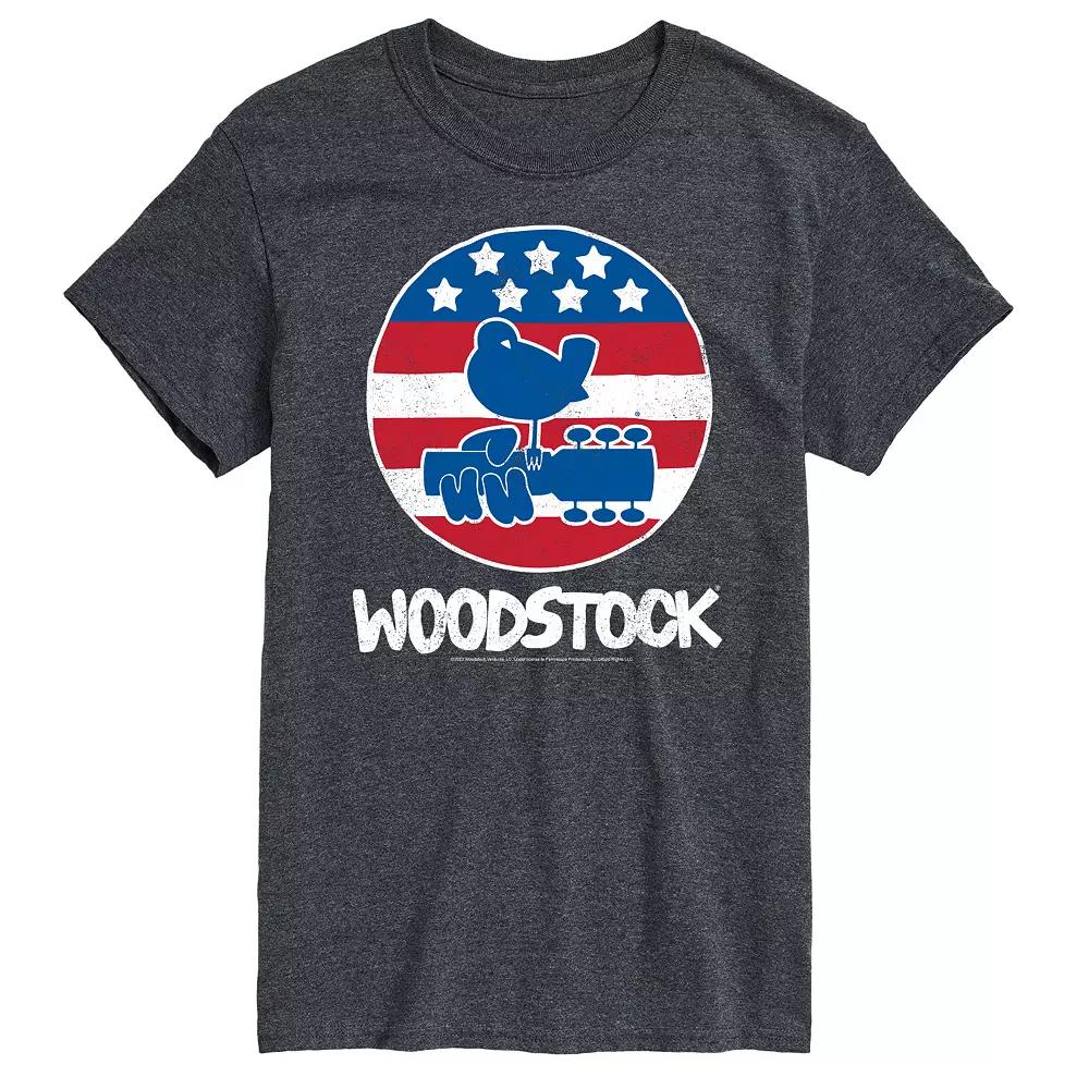 Big & Tall Woodstock Americana Graphic Tee, Men's,  Product Image