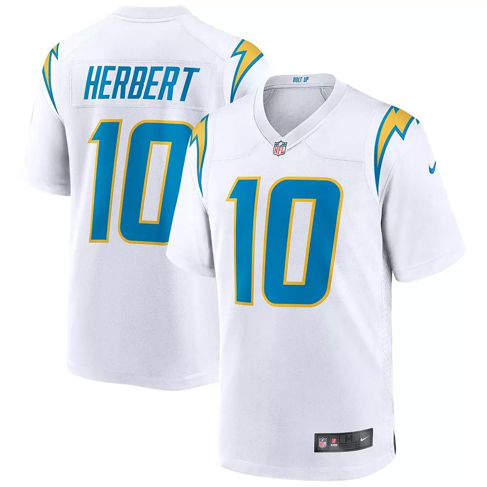 Men's Nike Justin Herbert White Los Angeles Chargers Game Jersey,  Product Image