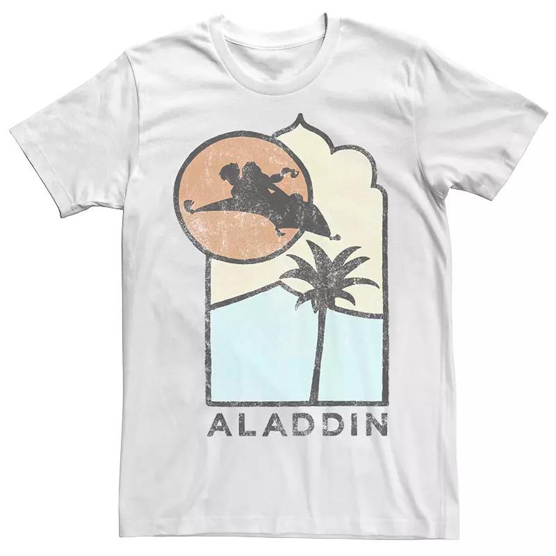 Men's Disney's Aladdin Live Action Carpet Ride Line Art Logo Tee,  Product Image