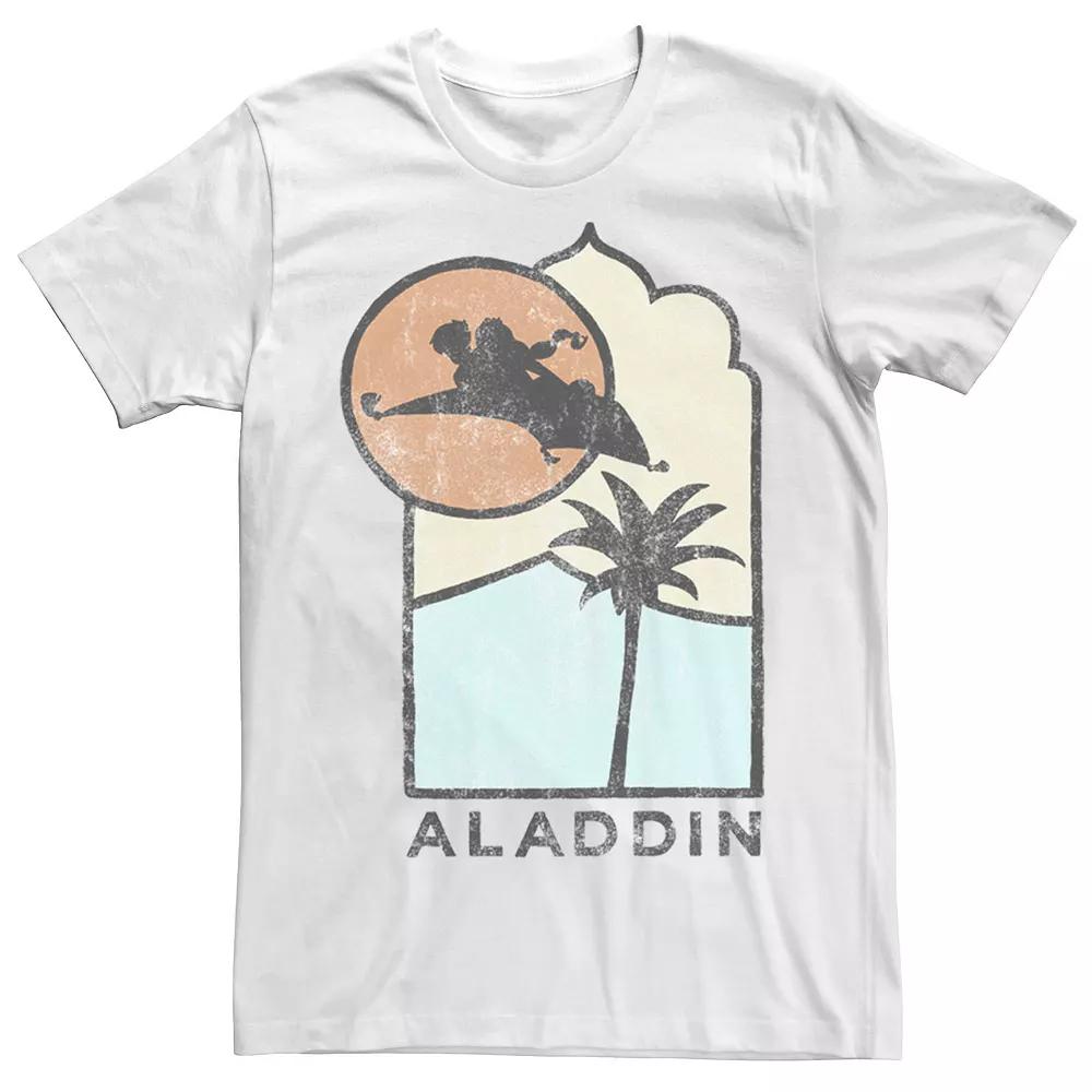 Men's Disney's Aladdin Live Action Carpet Ride Line Art Logo Tee,  Product Image