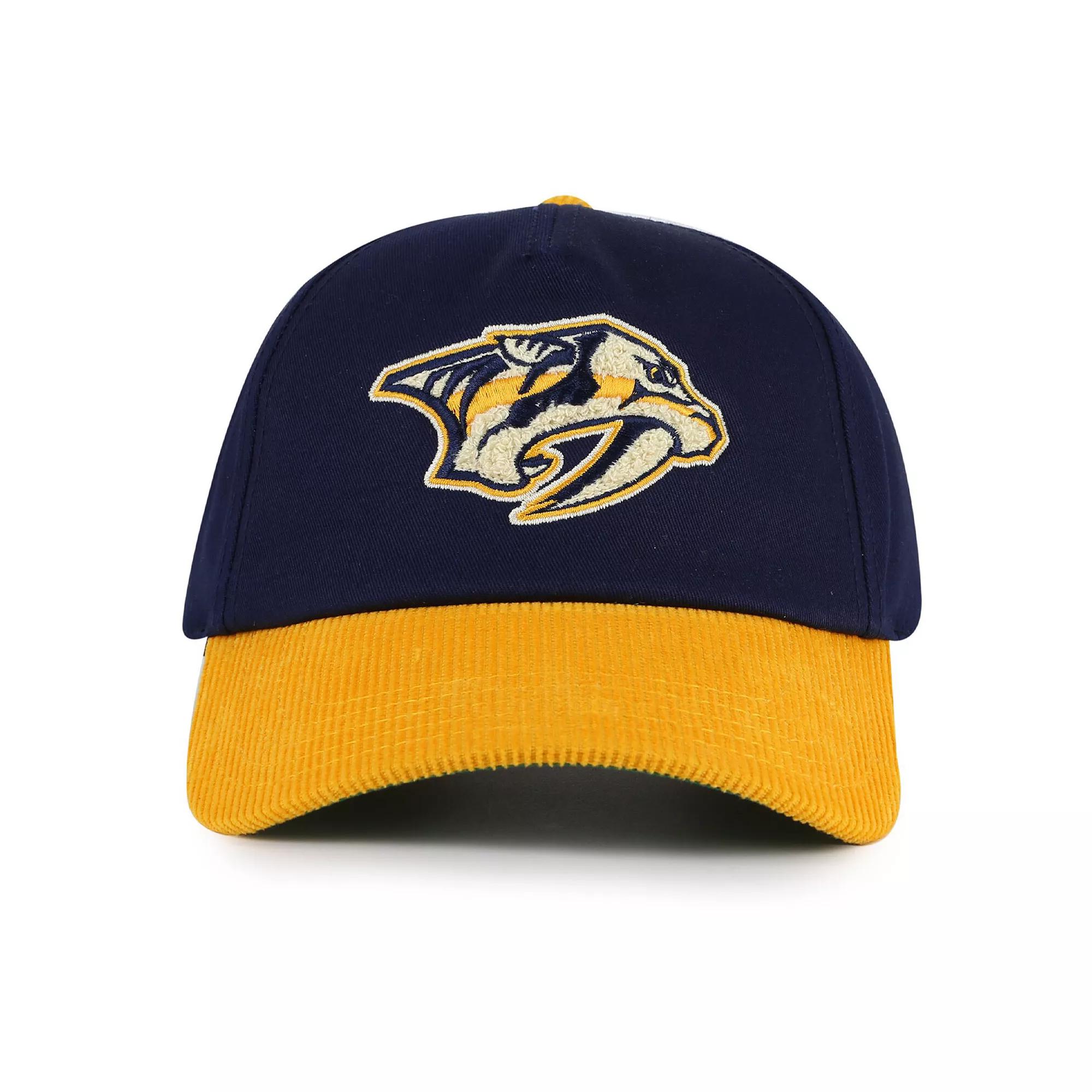Men's American Needle  Navy/Gold Nashville Predators Burnett Adjustable Hat, Pdt Blue Product Image