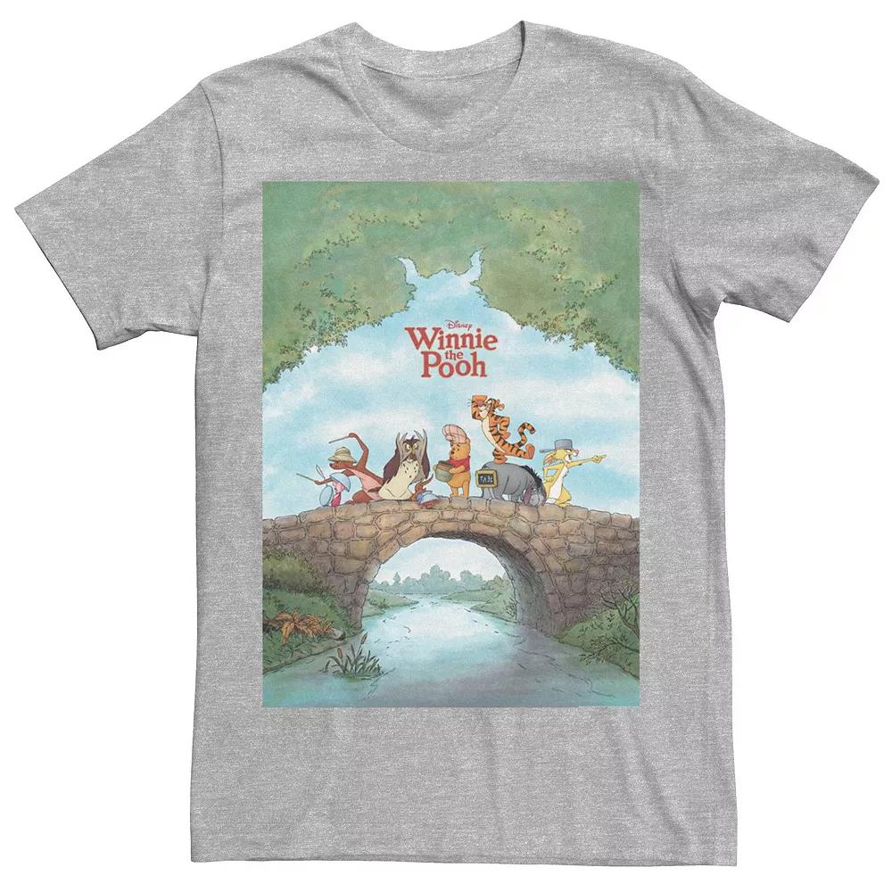 Disney's Winnie The Pooh Poster Men's Tee, Size: 3XL, Athletic Grey Product Image