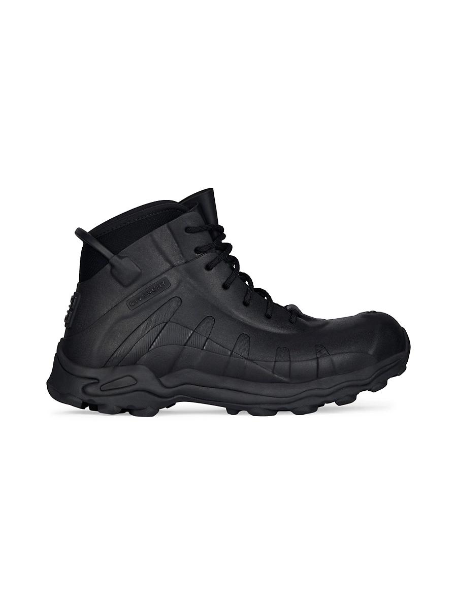 Men's High Rubber Lace-Up Boots Product Image