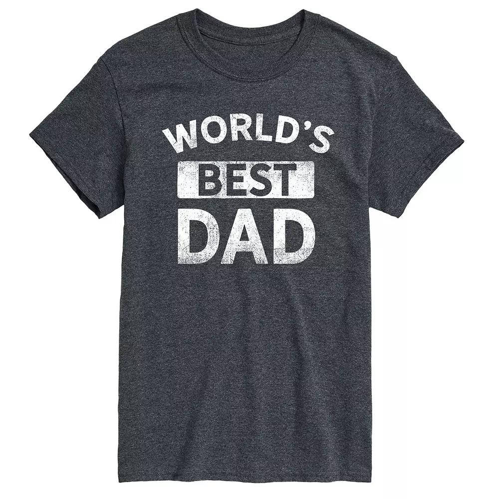 Big & Tall World's Best Dad Tee, Men's,  Product Image