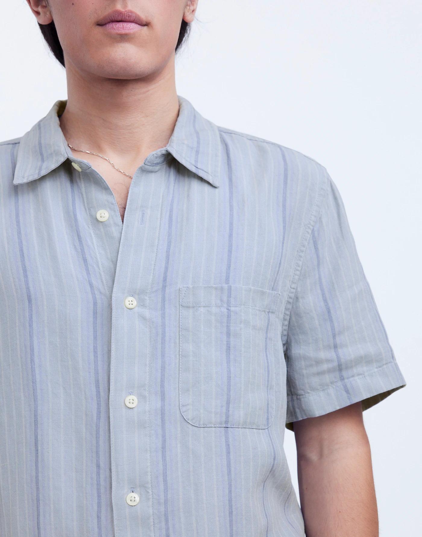 Easy Short-Sleeve Shirt in Linen Product Image