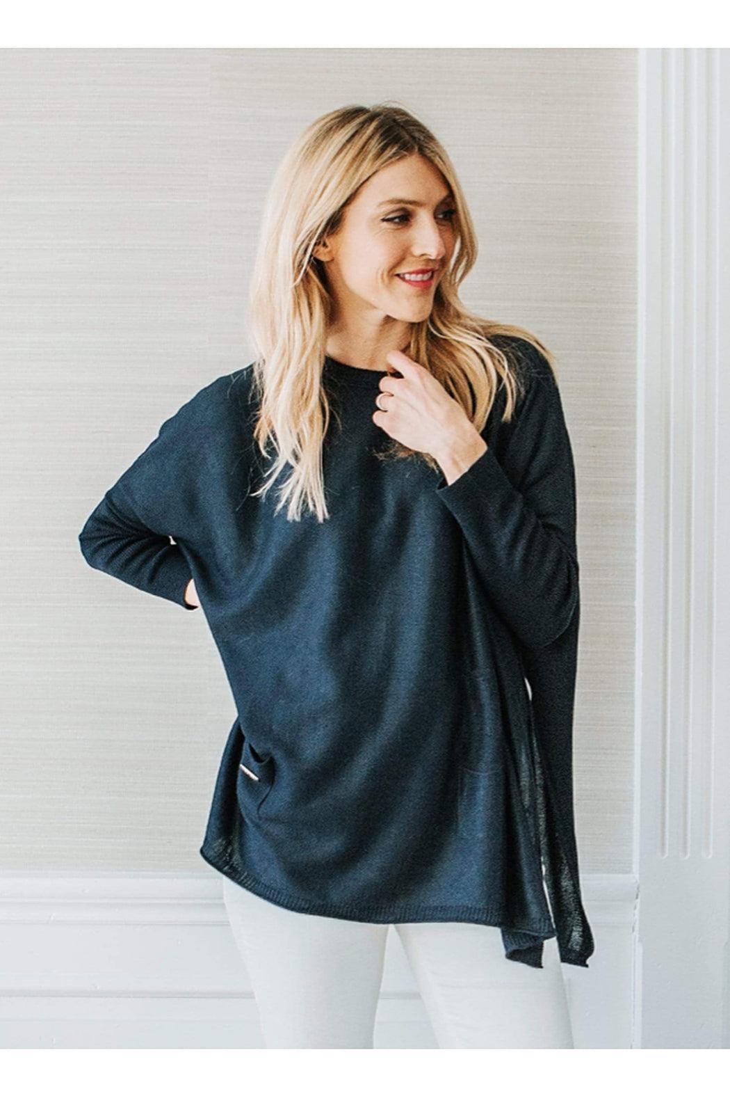 CATALINA CREWNECK MINI POCKET TRAVEL SWEATER Product Image