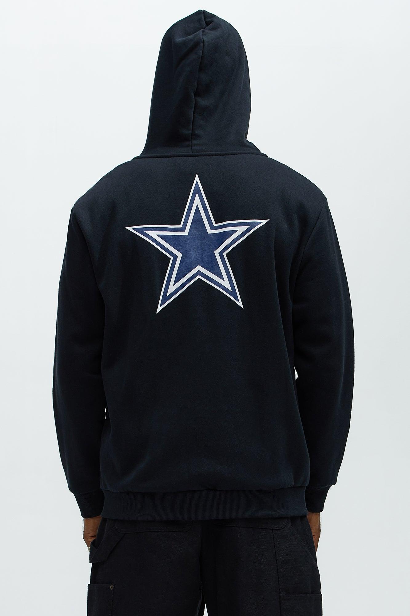 Cowboys Bold Zip Hoodie - Black Male Product Image