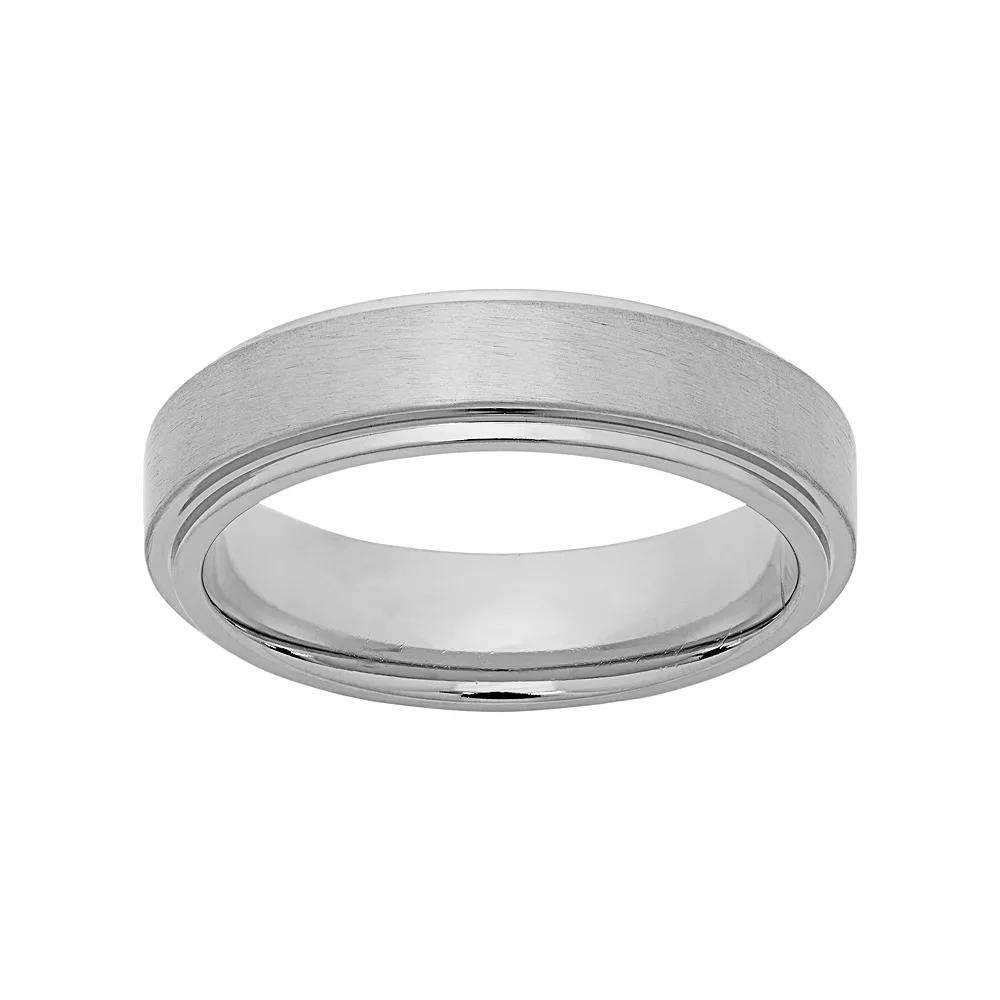 Titanium Striped Wedding Band - Men, Men's, Size: 11.50, White Product Image