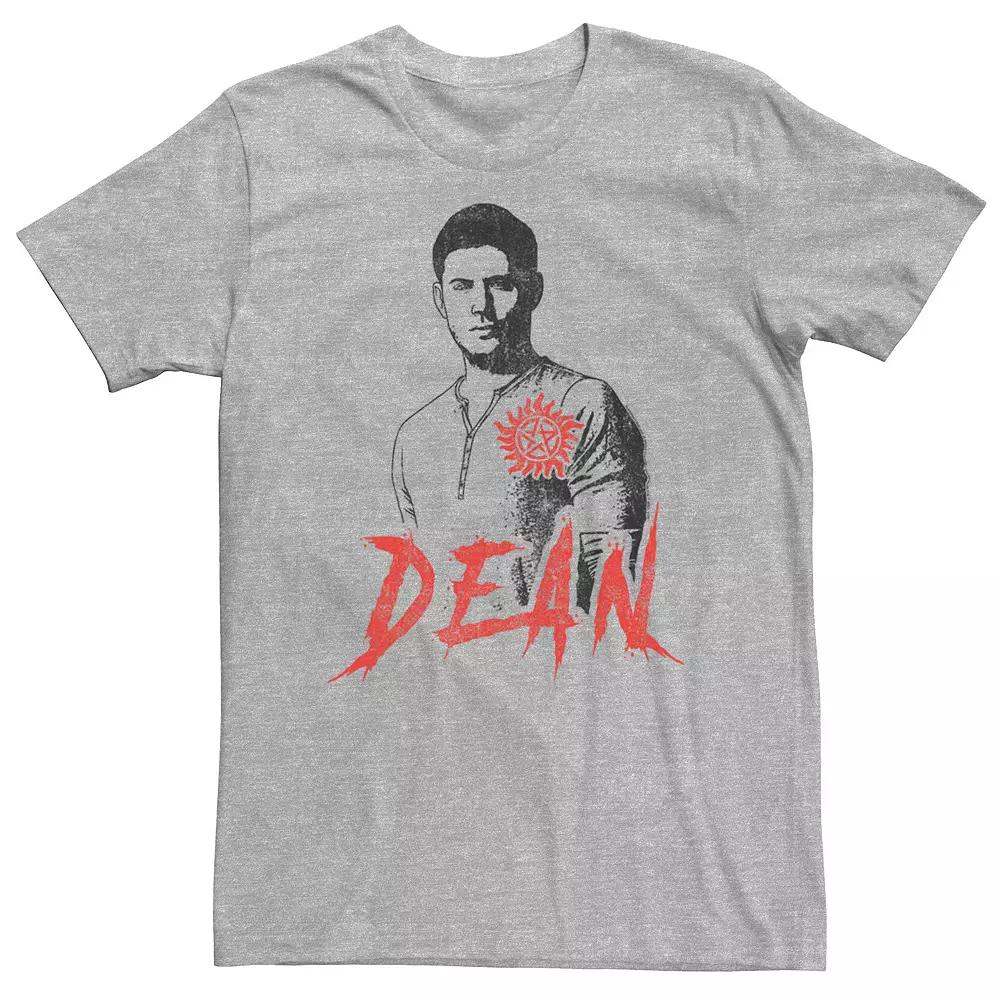 Big & Tall Supernatural Dean Winchester Simple Portrait Tee, Men's,  Product Image