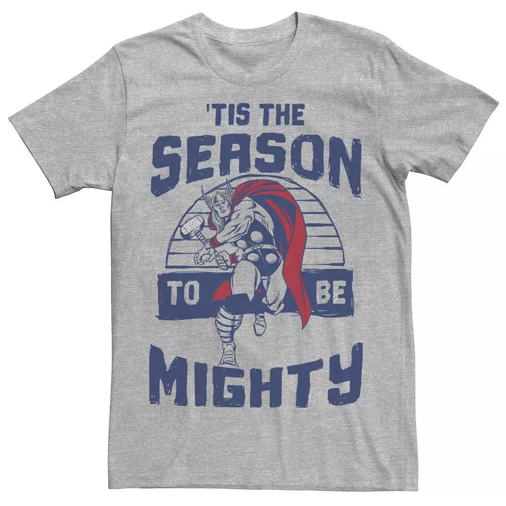 Men's Marvel Thor 'Tis The Season To Be Mighty Christmas Graphic Tee,  Product Image