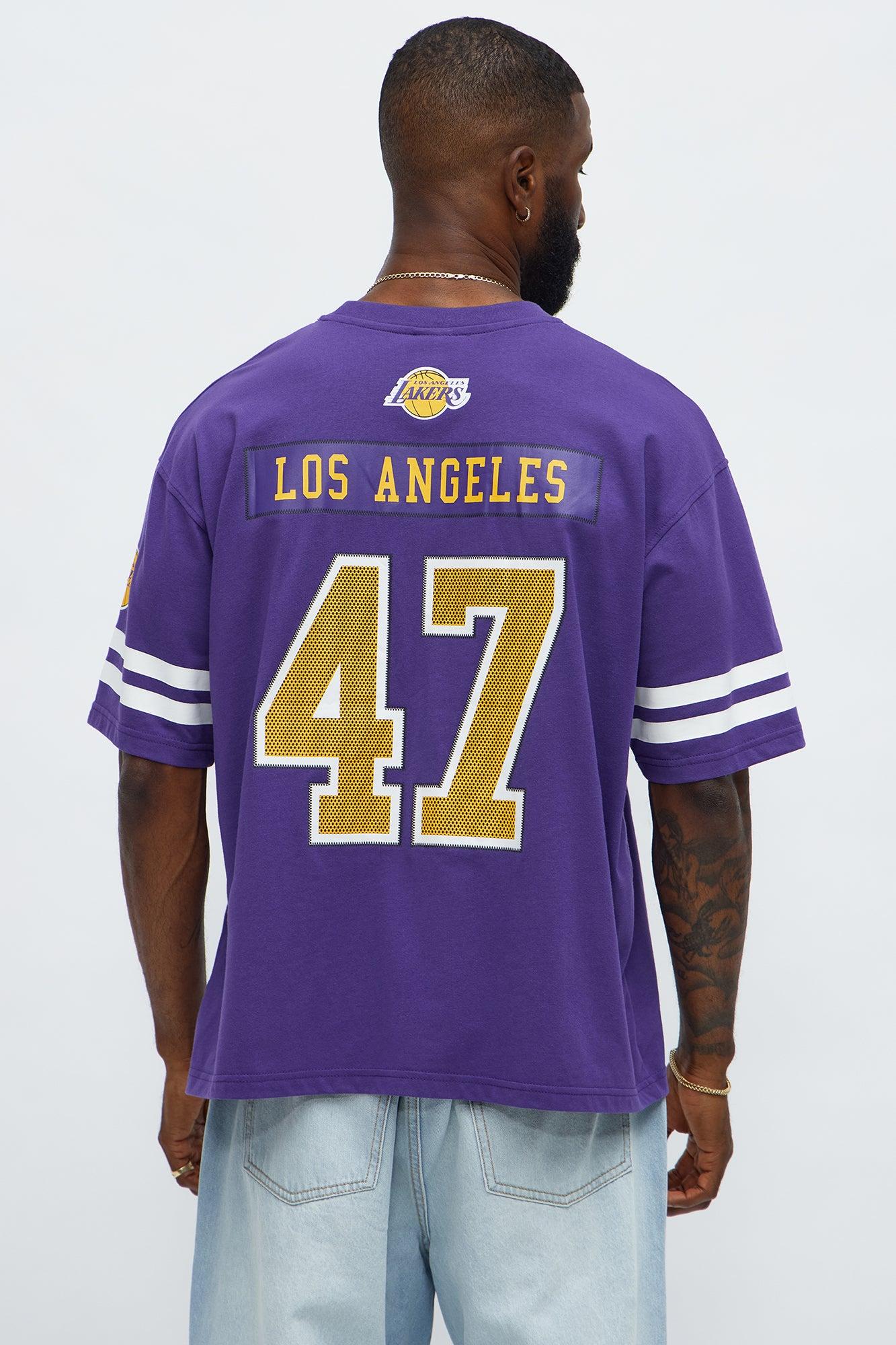 Lakers Boxy Number Tee - Purple Male Product Image