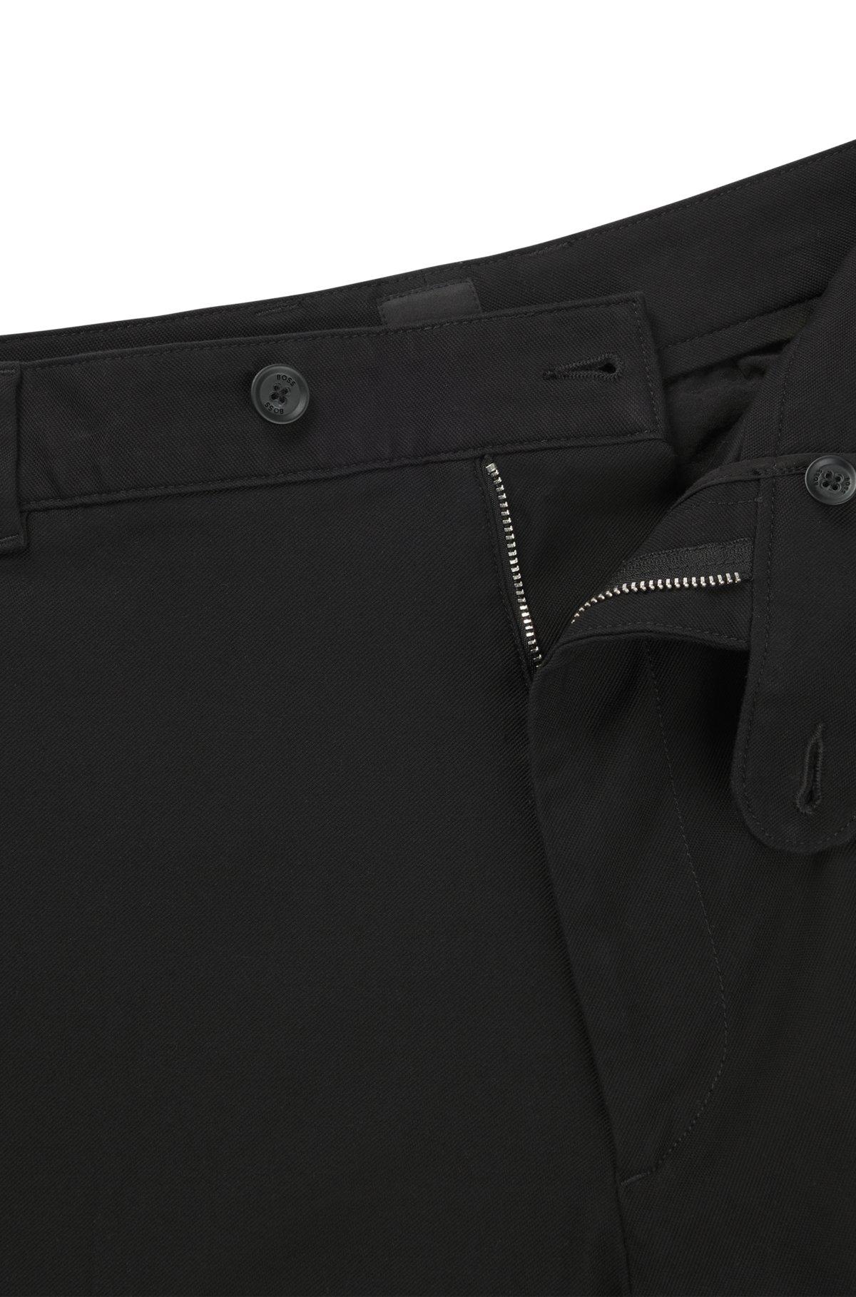 Straight-fit trousers in stretch-cotton dobby Product Image