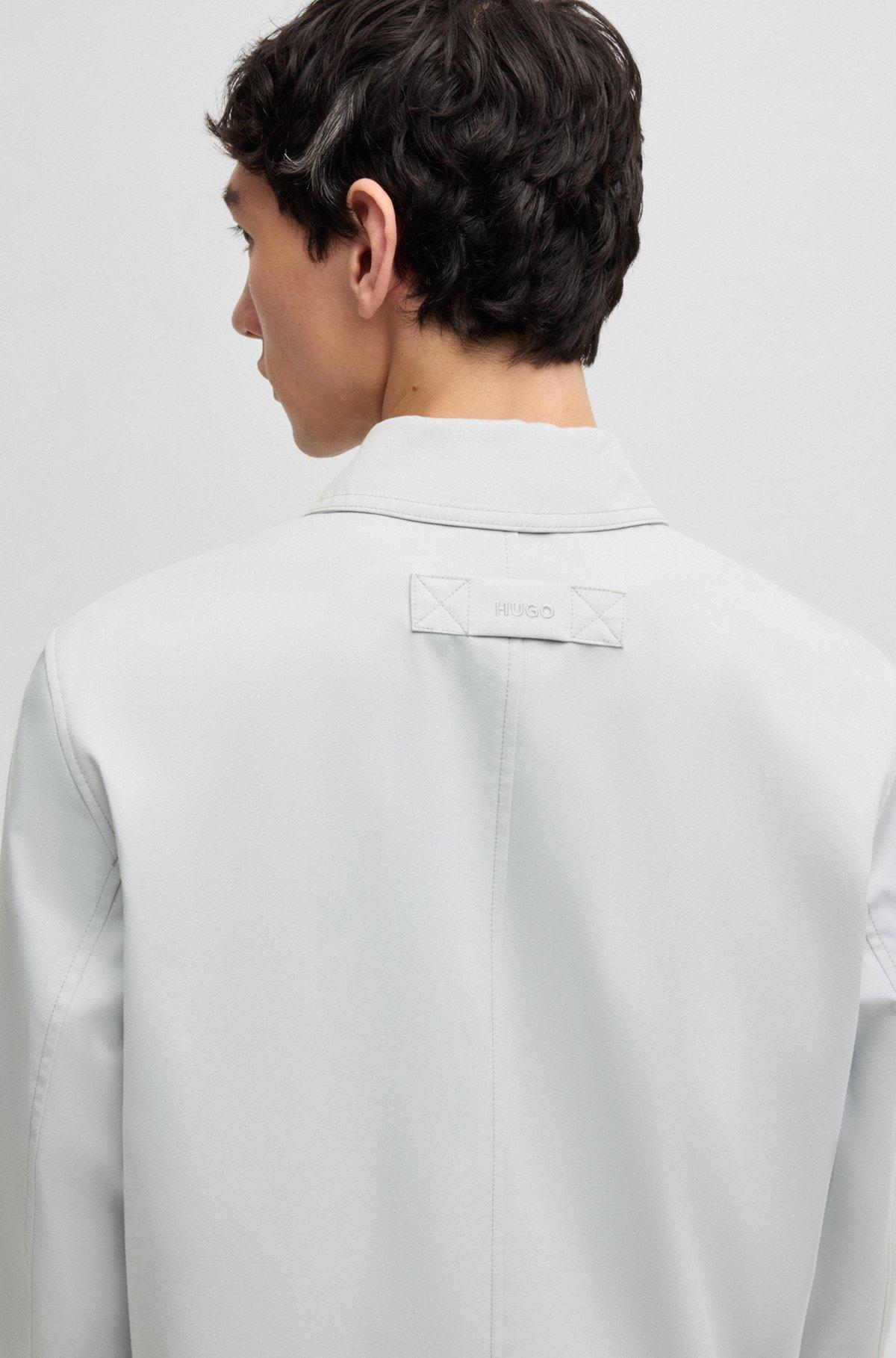 Regular-fit coat in water-repellent fabric Product Image