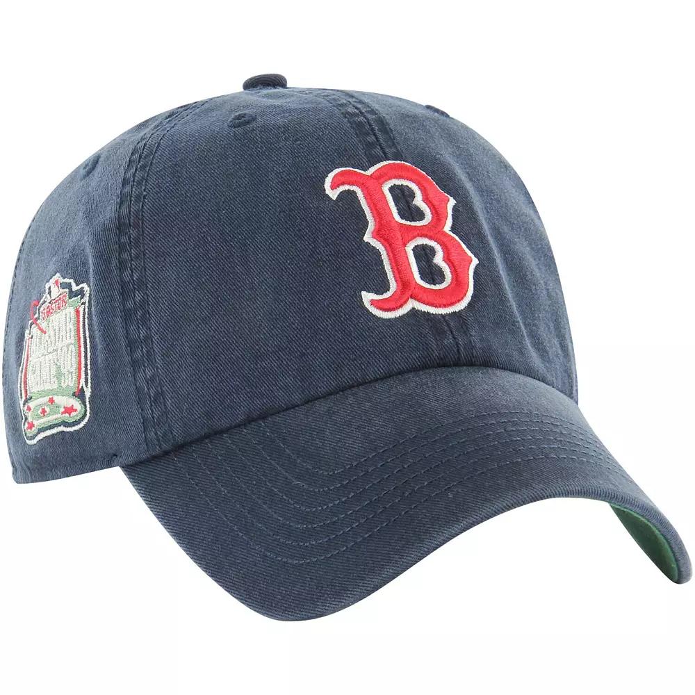 Men's '47 Navy Boston Red Sox Sure Shot Classic Franchise Fitted Hat,  Product Image