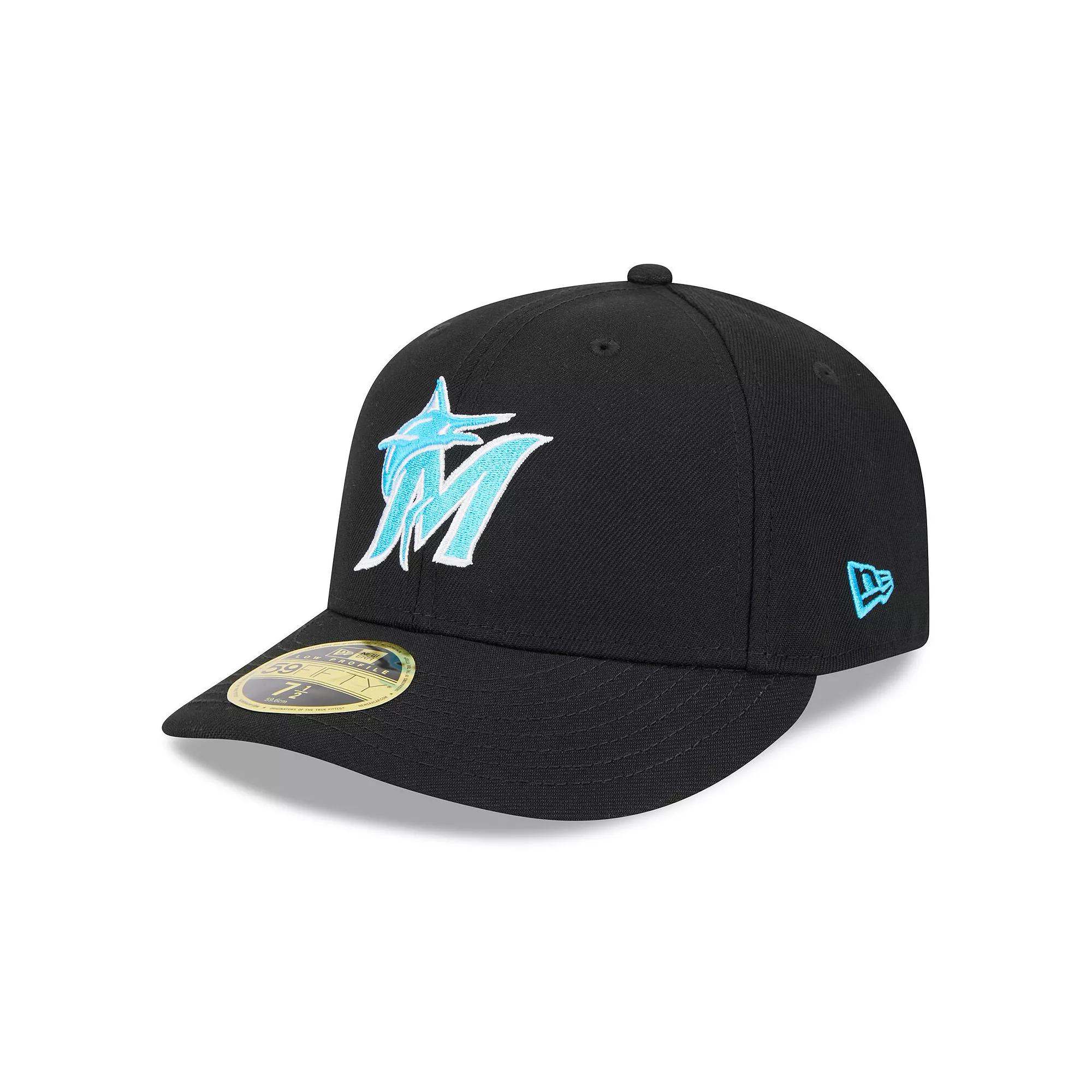 Men's New Era Black Miami Marlins 2024 Father's Day Low Profile 59FIFTY Fitted Hat,  Product Image