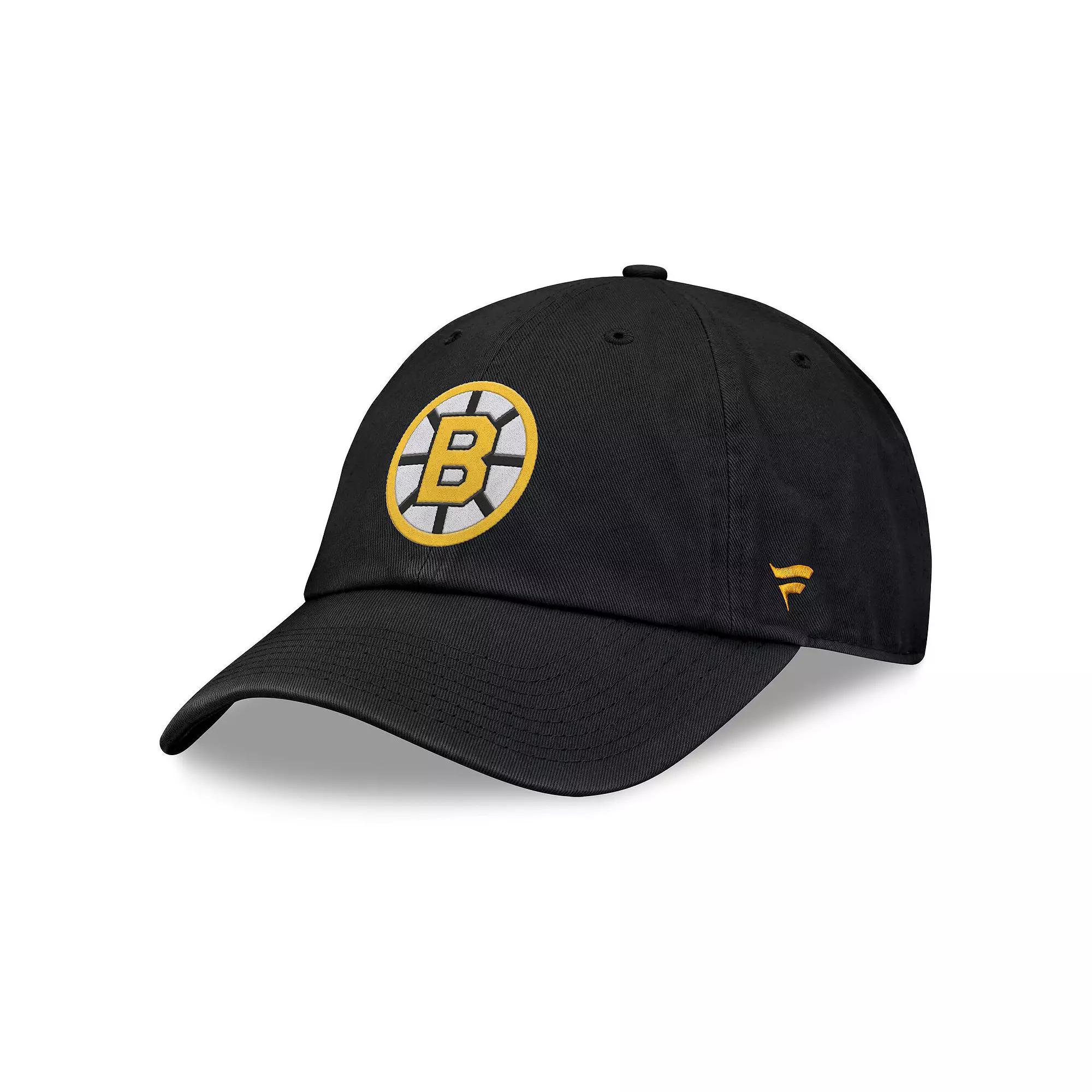 Men's Fanatics Black Boston Bruins Decades Collection Adjustable Hat Product Image