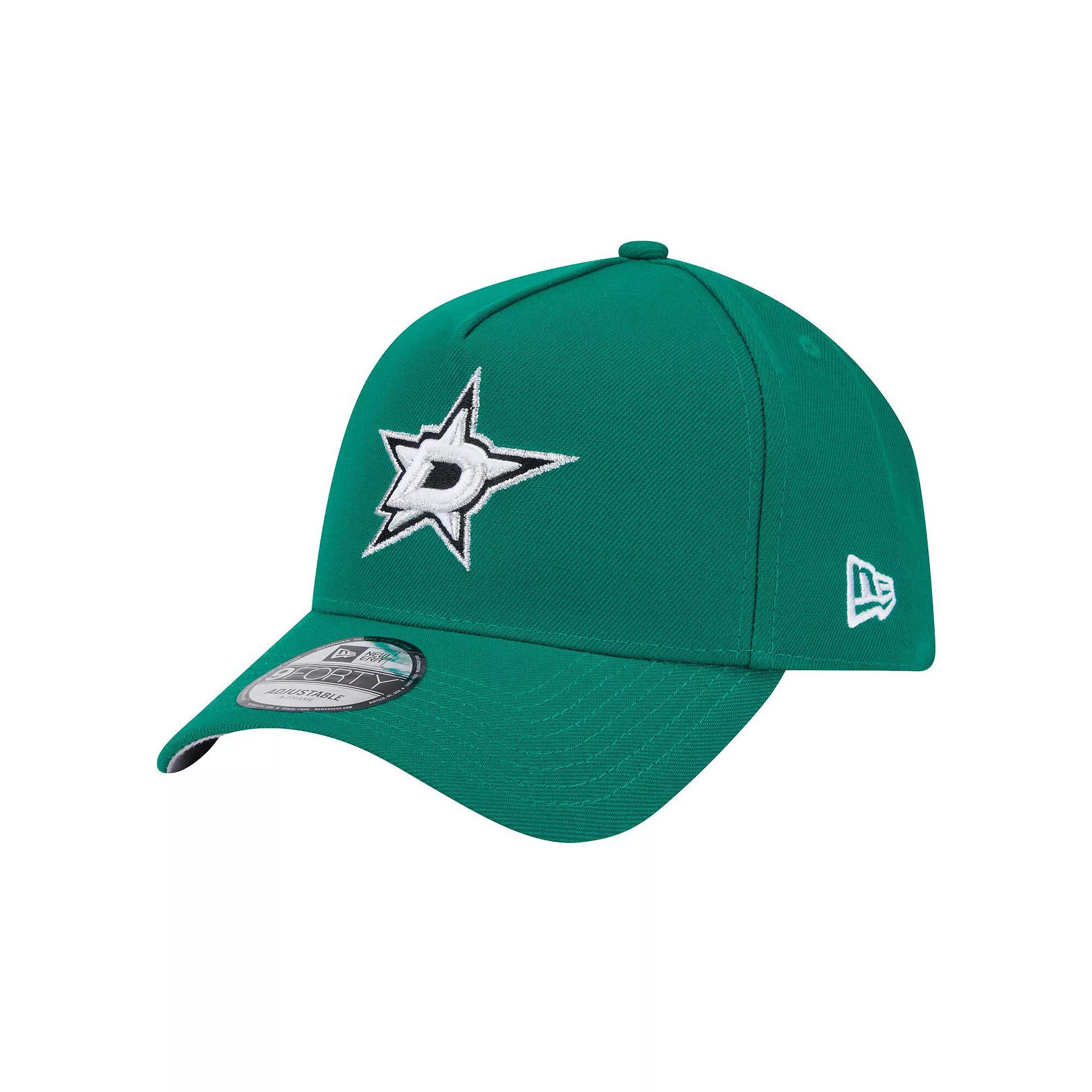 Men's New Era Kelly Green Dallas Stars Core A-Frame 9FORTY Adjustable Hat, Str Green Product Image