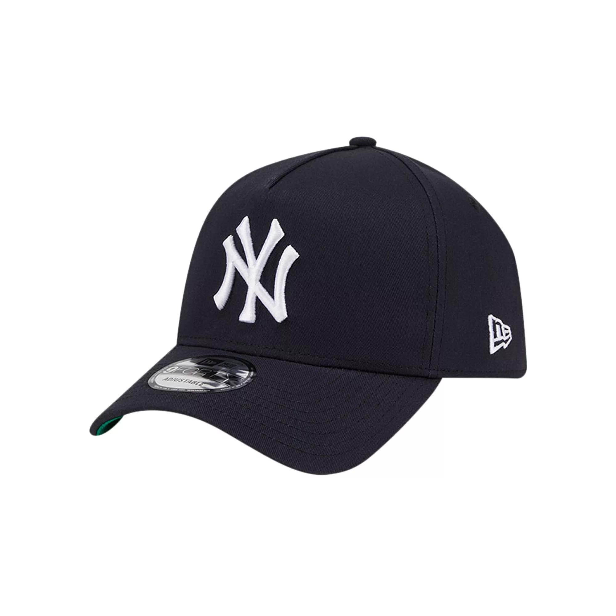 Men's New Era Navy New York Yankees Team Color A-Frame 9FORTY Adjustable Hat, Blue Product Image