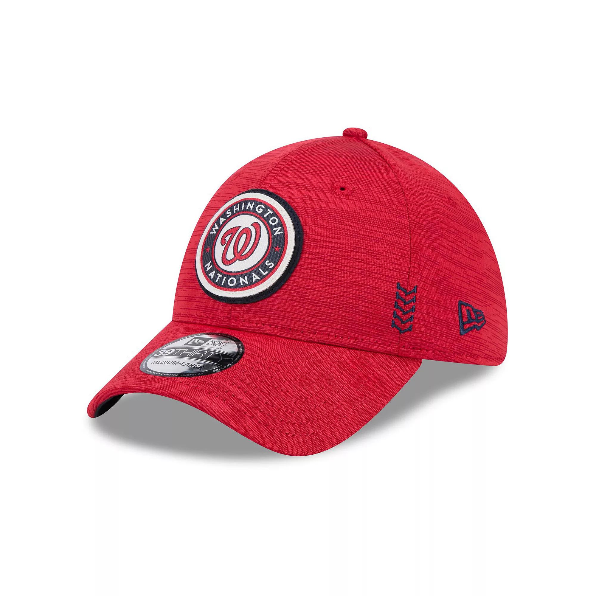 Men's New Era  Red Washington Nationals 2024 Clubhouse 39THIRTY Flex Fit Hat, Size: Medium/Large Product Image
