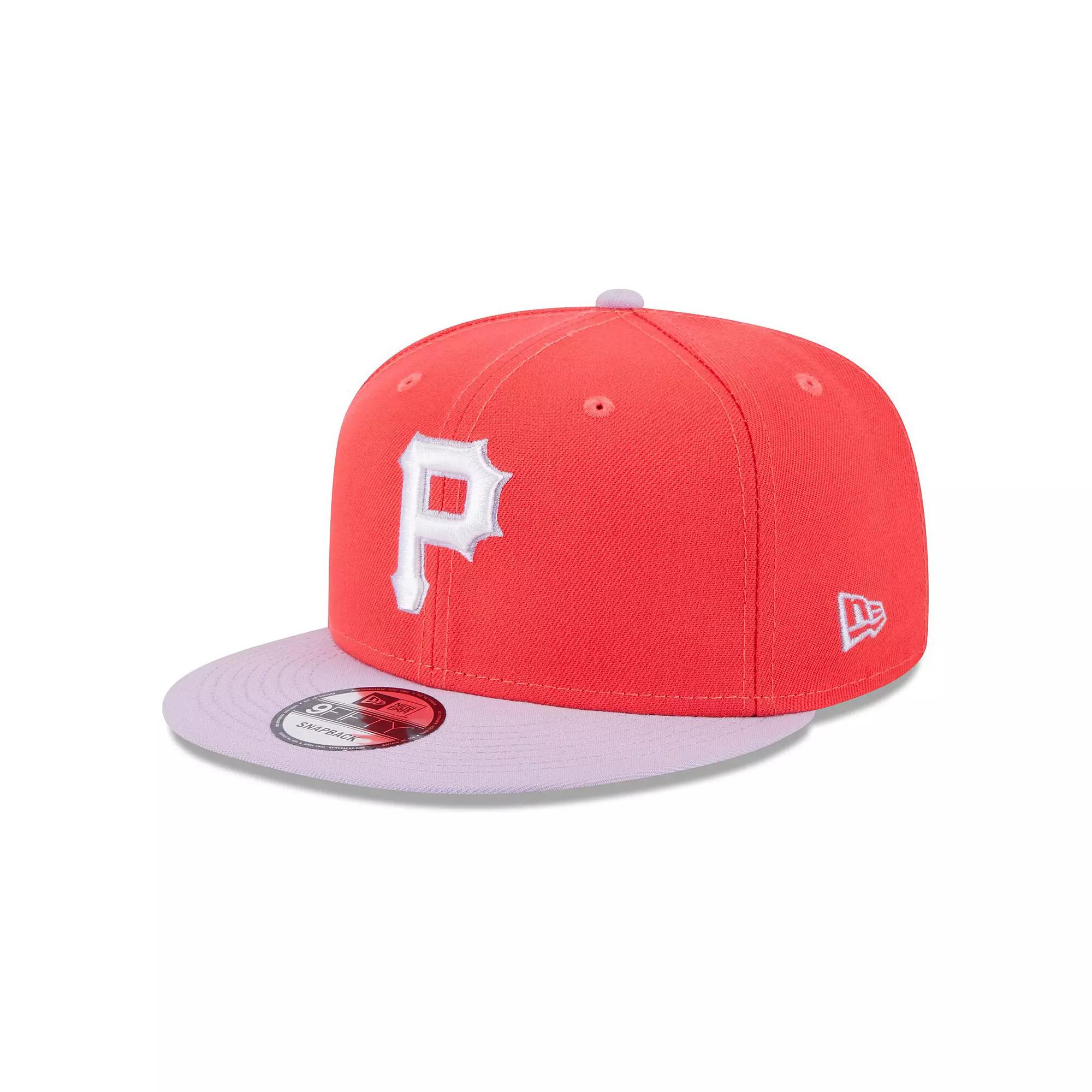 Men's New Era Red/Purple Pittsburgh Pirates Spring Basic Two-Tone 9FIFTY Snapback Hat Product Image