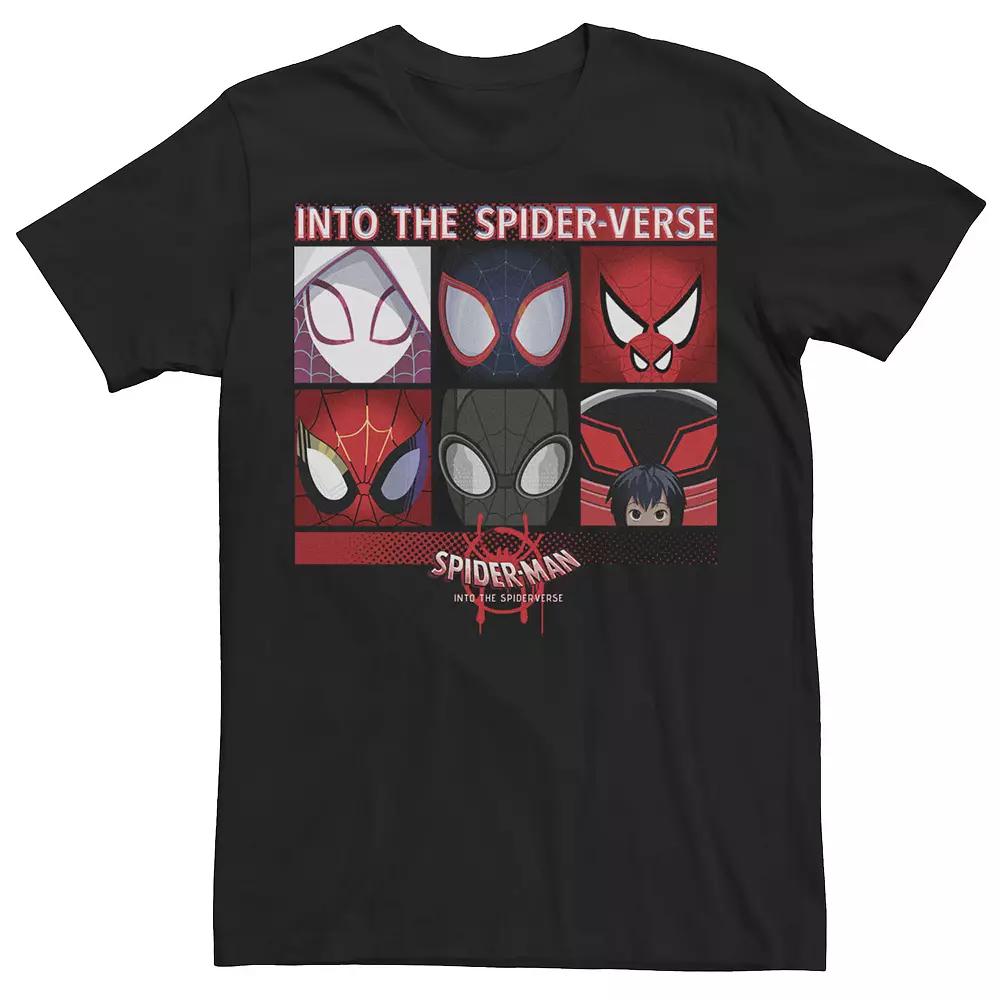 Men's Marvel Spider-Man Spiderverse Square Group Graphic Tee,  Product Image