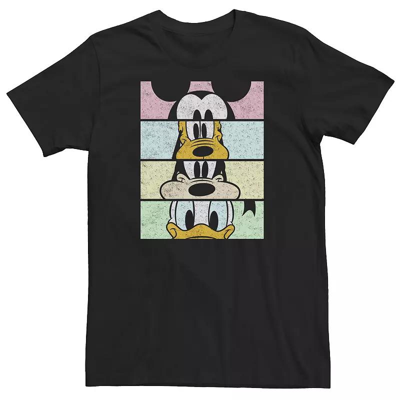 Big & Tall Disney Mickey & Friends Group Comic Panels Tee, Men's,  Product Image