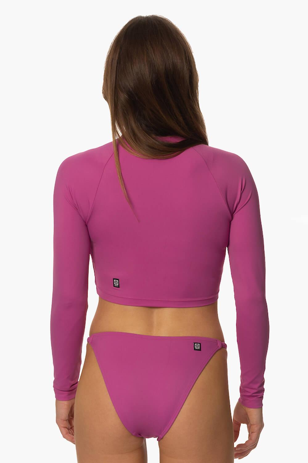 Moana Long Sleeved Crop Rashguard - Leucadia Female Product Image