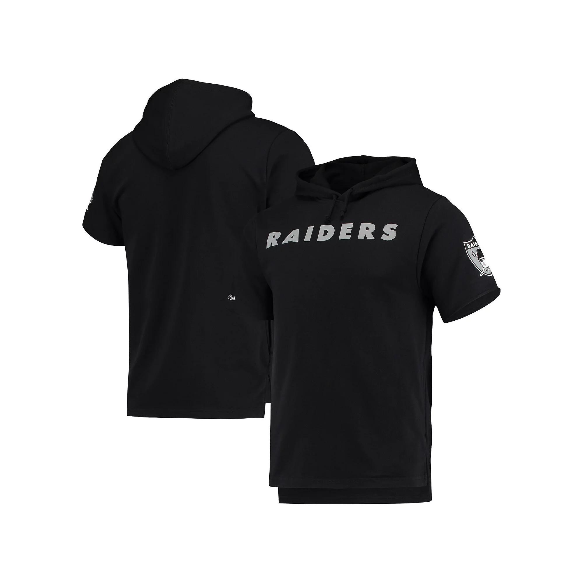 Men's Mitchell & Ness Black Las Vegas Raiders Game Day Hoodie T-Shirt, Size: Small, Lvr Black Product Image