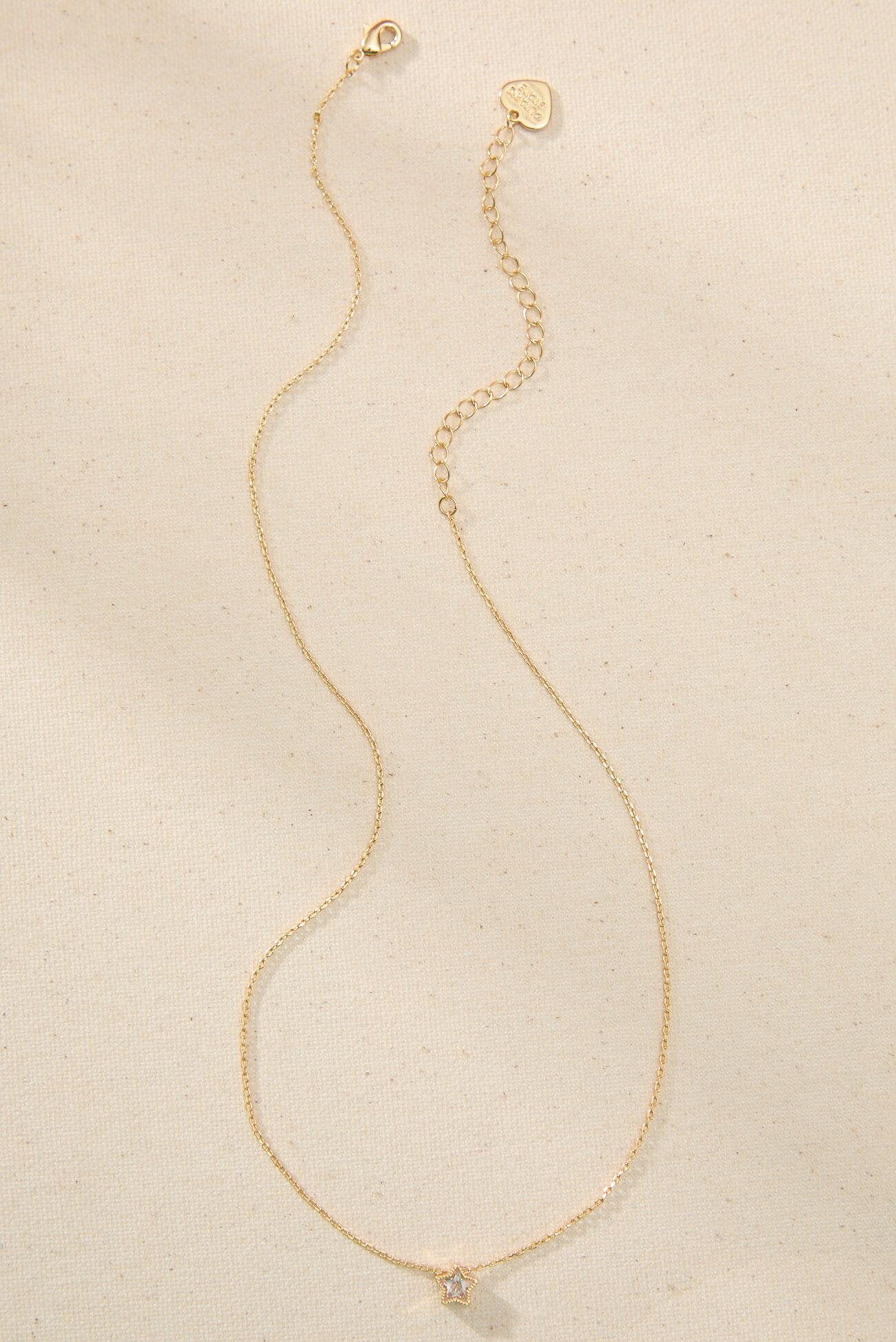 18K Gold Dainty Star Necklace Product Image