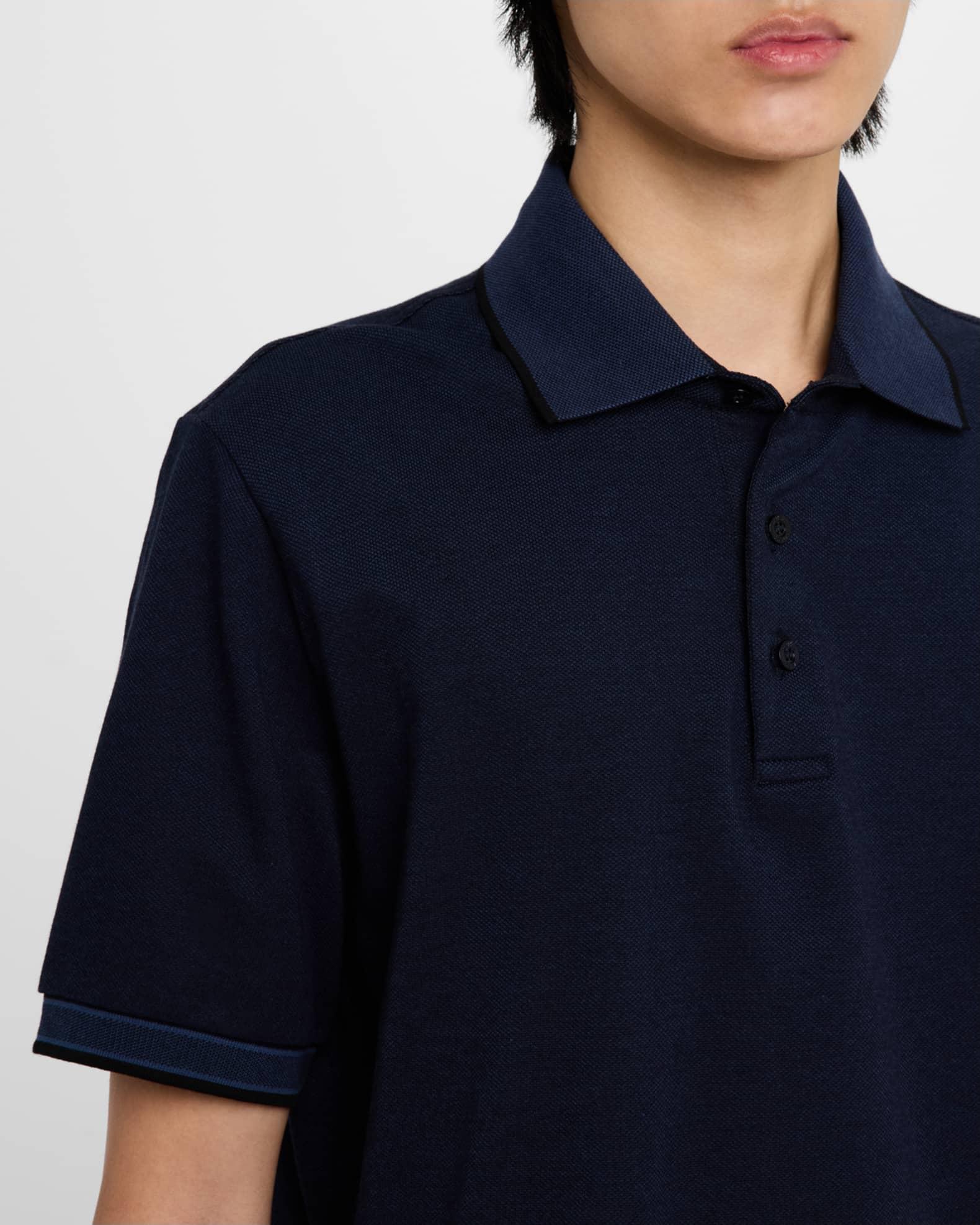 Men's Cotton Pique Polo Shirt Product Image