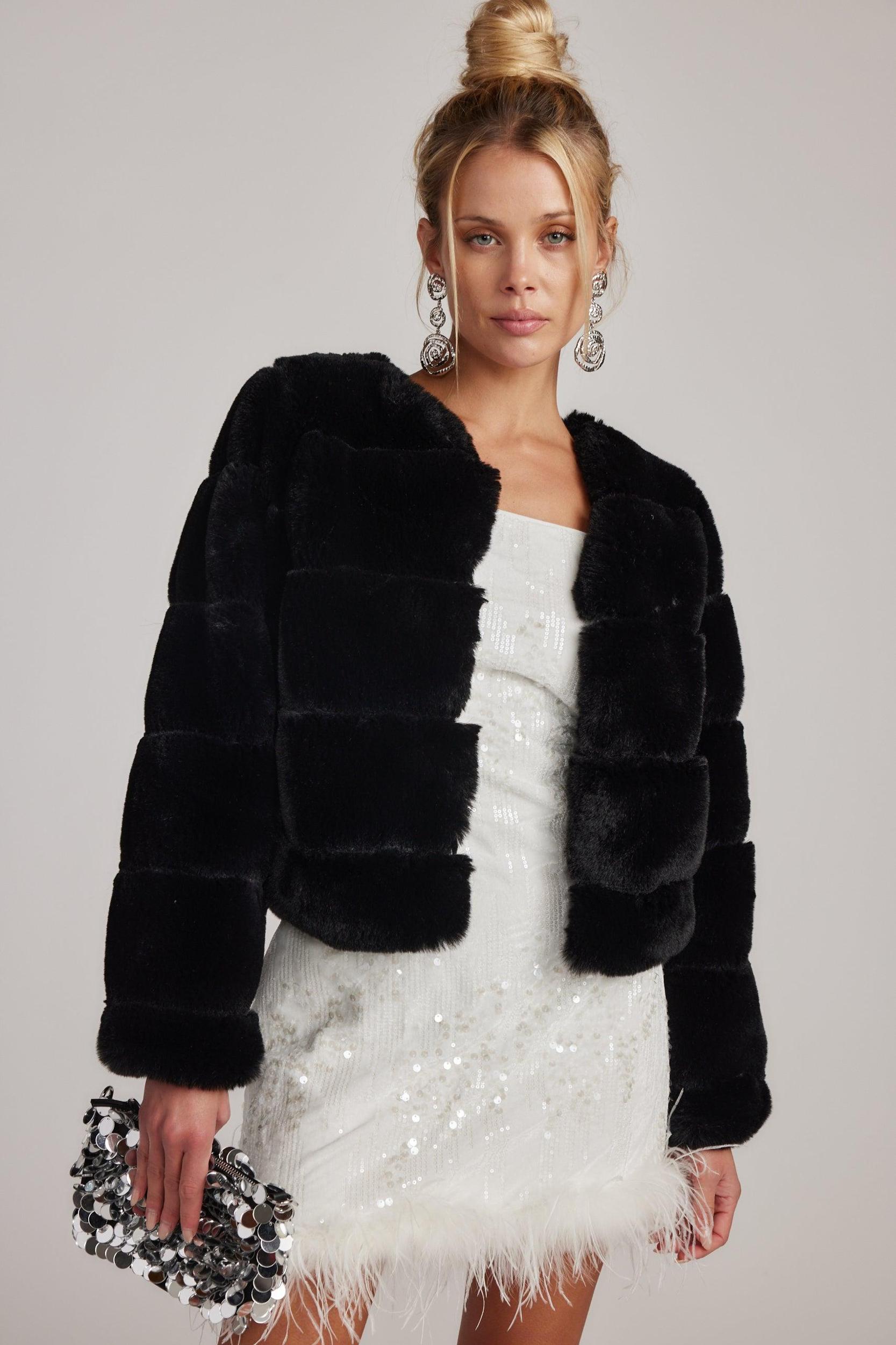 Priscilla Sequin Mini Dress with Feather Trim Product Image