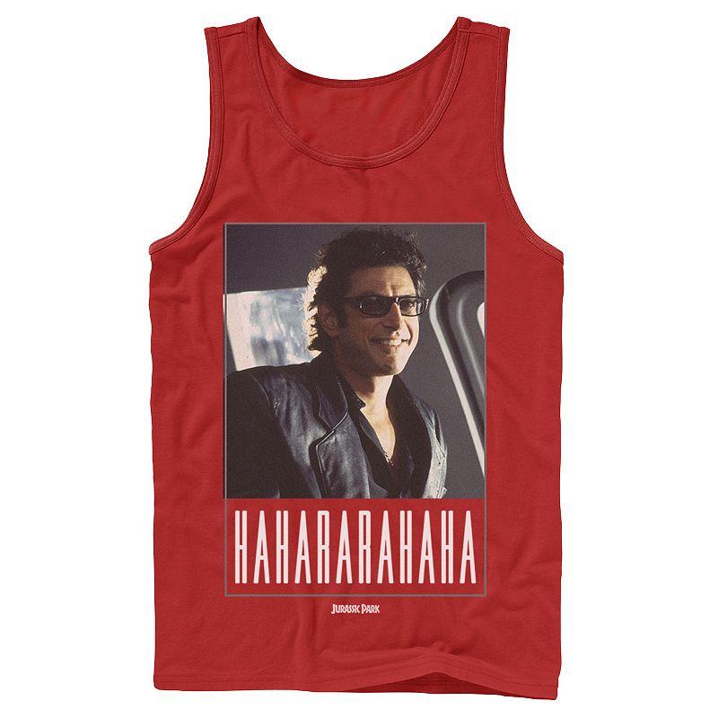Men's Jurassic Park Ian Malcolm Hahararahaha Tank Top,  Product Image