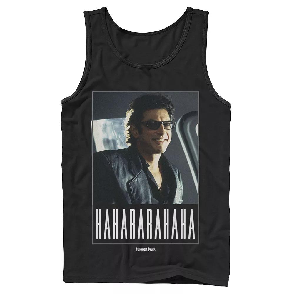 Men's Jurassic Park Ian Malcolm Hahararahaha Tank Top,  Product Image