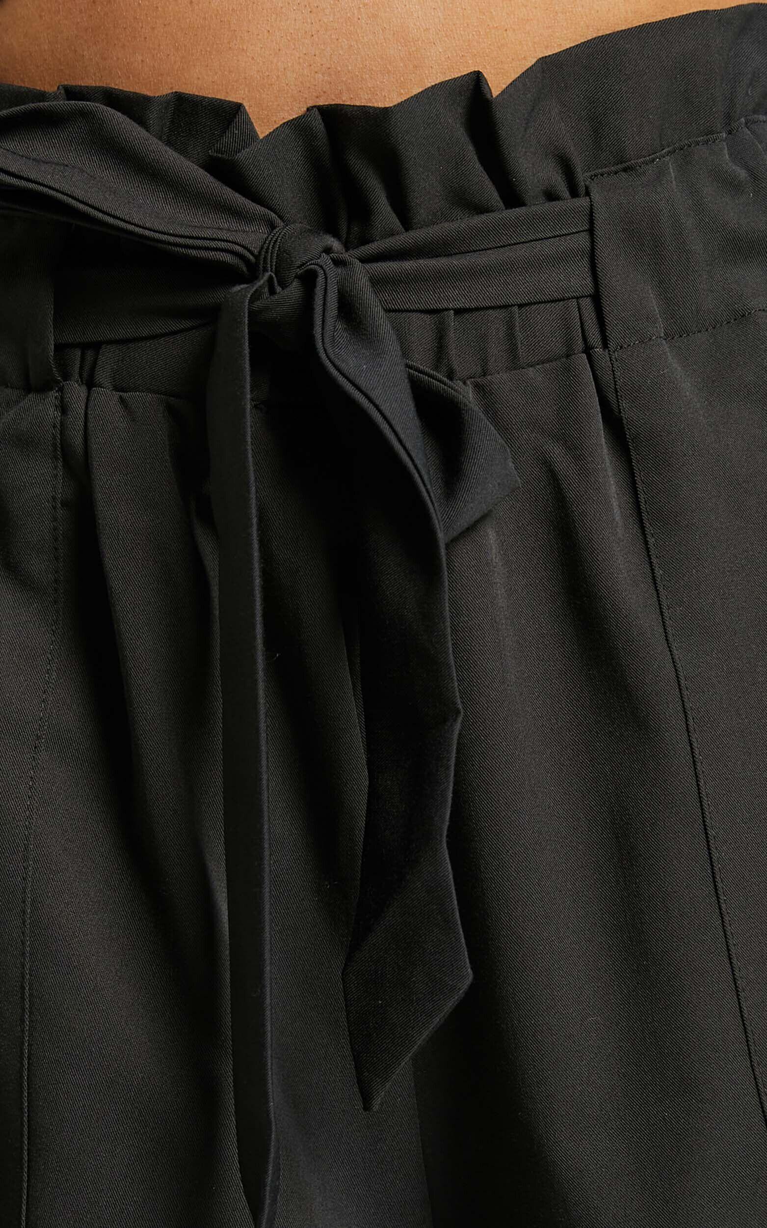 All Rounder Shorts - Paper Bag Shorts in Black Product Image